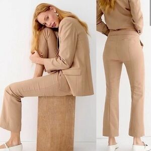 J. Crew Willa Cropped Flare Pant in Italian City Wool Size 6​